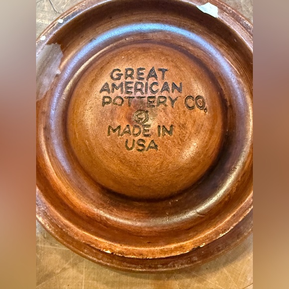 Great American Pottery Company Brown Bear Drummer Vintage Cookie Jar made USA - Picture 12 of 16